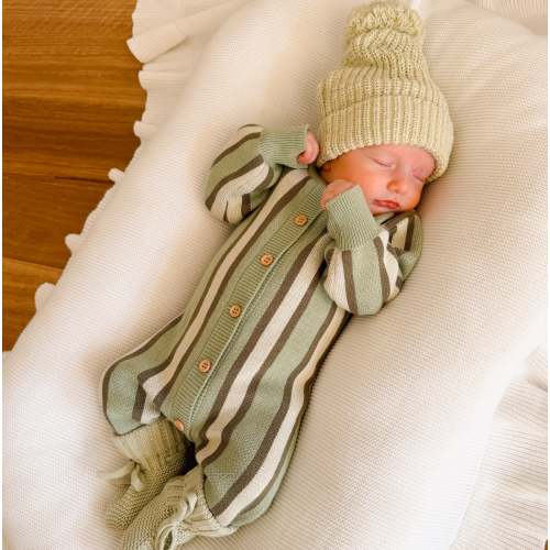 Olive Stripe Knit Romper – Blossom and Pear