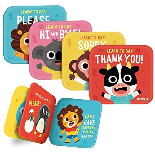 merka Bath Books - My First Book 4 Floatable Plastic Books