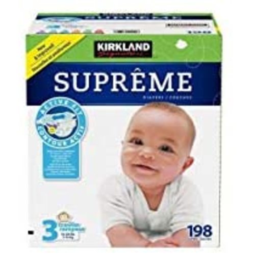 Kirkland Signature Diapers Size 3, Quantity 198