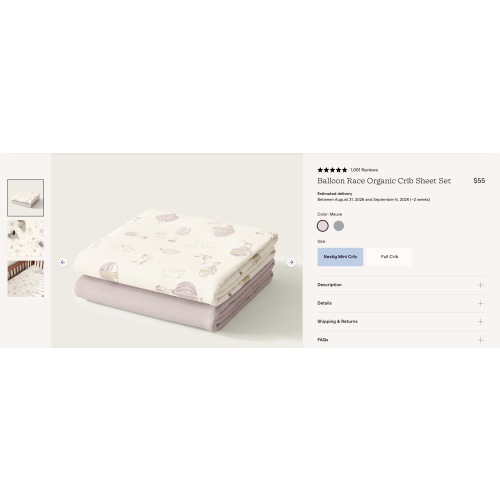 Mini Crib Sheet Set