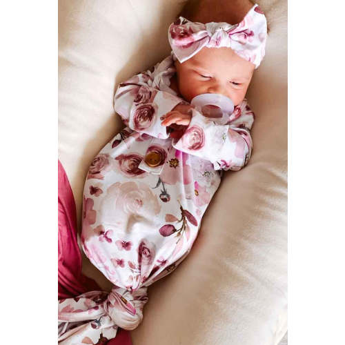 Printed Knit Large Bow Headwraps