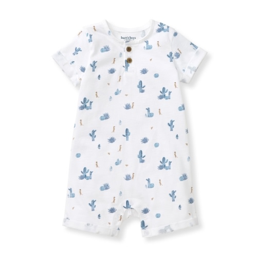 Desert Life Organic Cotton Baby Boy Romper - Newborn