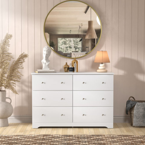 Wade Logan® Blaklee 6 Drawer Dresser 47.24'' W & Reviews | Wayfair
