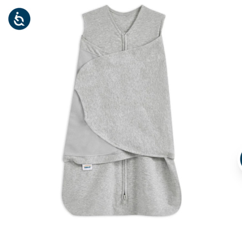 Heather Gray Cotton Swaddle - Newborn | HALO