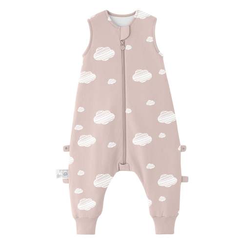 All Season Sleeveless Sleep Sack Walker 1.0 TOG - Organic Cotton & Camel Wool - Pink Sky