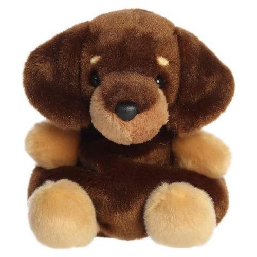 Aurora Mini Houdini Dachshund Palm Pals Adorable Stuffed Animal Brown 4.5"