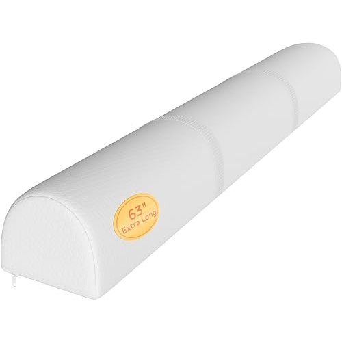 YENING 63" Extra Long Bed Bumpers for Toddlers Baby Foam Bed Guard Rail for Kids Bed Toddler Bed Bumper for Twin Full Queen King Size Bed, 1-Pack