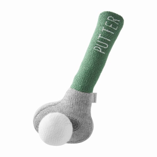 Knit Green Golf Club Rattle | Mud Pie