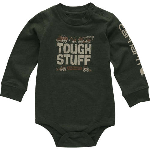 Carhartt Boys' "Tough Stuff" Graphic Long Sleeve Bodysuit