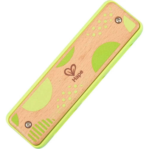 Hape Blues Harmonica 10 Hole Wooden Musical Instrument – HapeToys