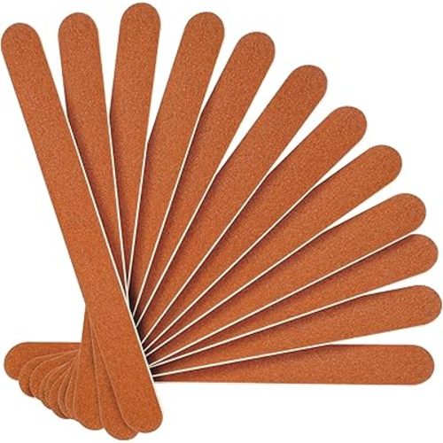 Canvalite Nail File Large Emery Boards for Nails, 180 Grit Nail Files for Natural Nails, Thin Emory Nail File Pack Manicure Tool for Home Use 12PCS