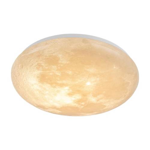 15 in. Dimmable Moon LED Flush Mount Ceiling Light