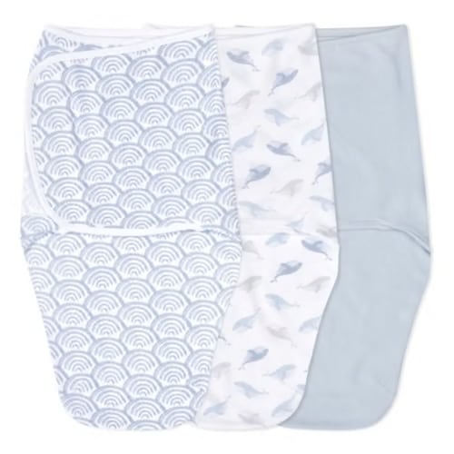 At Sea Easy Swaddle With No Zipper 0-3M | aden + anais