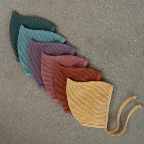 Organic Cotton Waffle Pixie Bonnet