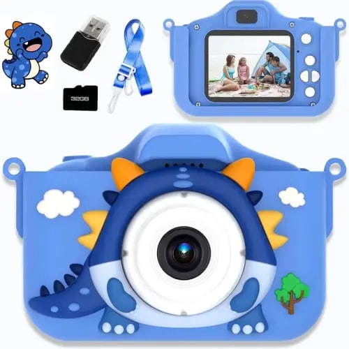 Cartoon Dinosaur Digital Camera, Cute Video Recording Camera - TikTok Shop