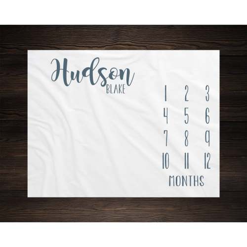 Milestone Blanket Monthly Baby Growth Tracker Minky Fleece Blanket Baby Shower Gift Newborn Gender Neutral Gift For Baby Mom To be