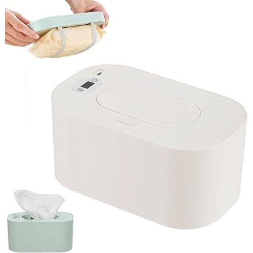 1Set USB Wet Tissue Warmer-Portable Smart Wipe Heater for Travel Temperature-Keeps Wipes Warm and Moist for Care Compact Design,Wipe Warmer Thermostat-Controlled Wet Tissue Heater,for Home Car (white)