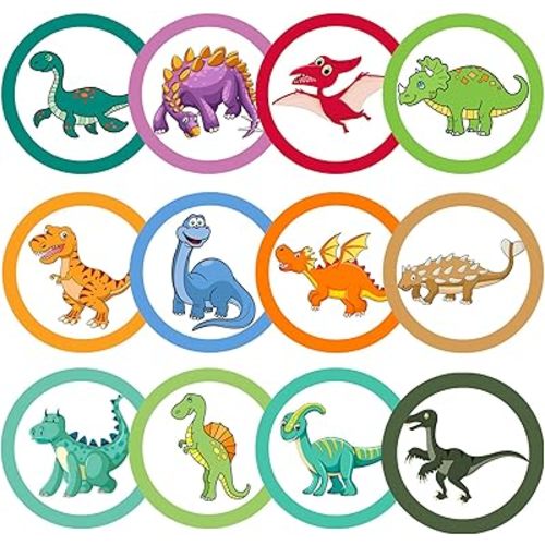 Chinco 120 Pcs Potty Training Targets for Boys Flushable,Dinosaurs