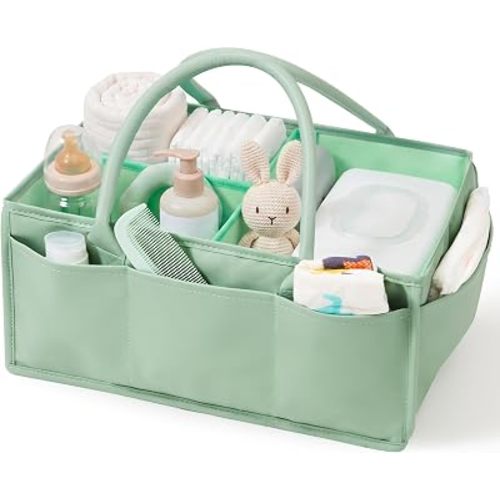 WERNNSAI Baby Diaper Caddy Organizer, Portable Baby Shower Gifts
