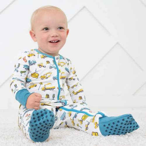 Construction Print Bamboo Convertible Coverall