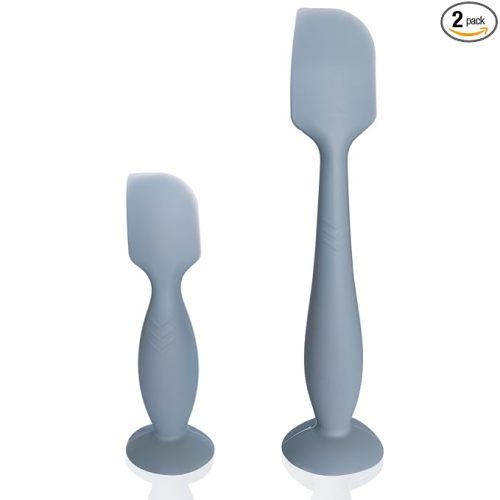 2-Pack Silicone Diaper Cream Spatula, Ergonomic Non-Slip Handle