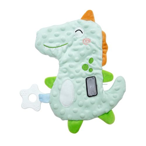 Baby Vibrating Sleep Soother, Cute Animal Baby Soothers for Sleep, 3 Adjustable Vibration Modes, 90 Min Timer, Infant Portable Sleep Soothing Doll Toy for Home & Travel (Dinosaur, One Size)