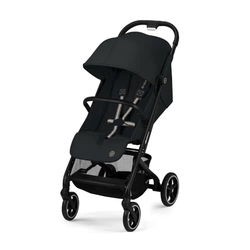 CYBEX Beezy 2 Compact and Lightweight Travel Stroller - Compatible with CYBEX Car Seats, Magic Black