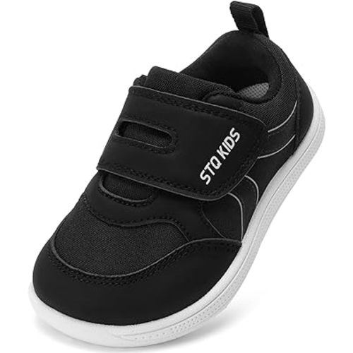 Toddler Wide Toe Box Barefoot Shoes Boys Girls Sneakers Kids Tennis Shoes Preschool Non Slip Lightweight Comfortable First Walking Shoes Running Outdoor Activities