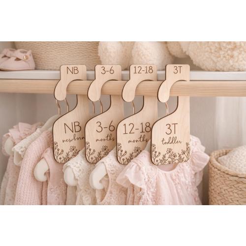 Wildflower Baby Closet Dividers| Floral Wardrobe Clothing Divider sets