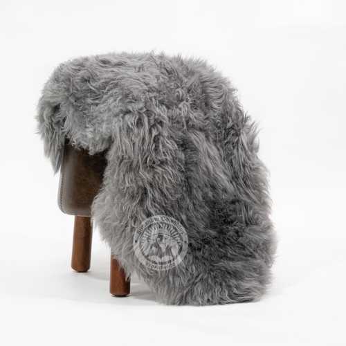 Real Sheepskin Rug, Grey - Short Hair