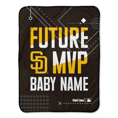 San Diego Padres  Chad & Jake 30" x 40" Personalized Baby Blanket