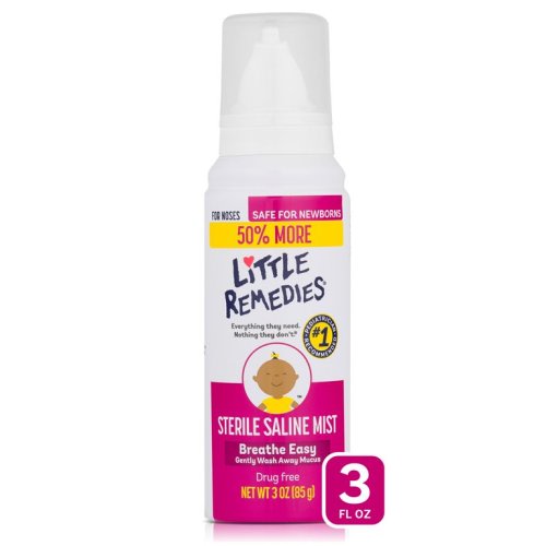 Little Remedies Sterile Saline Nasal Mist, Safe for Newborns, 3 fl oz