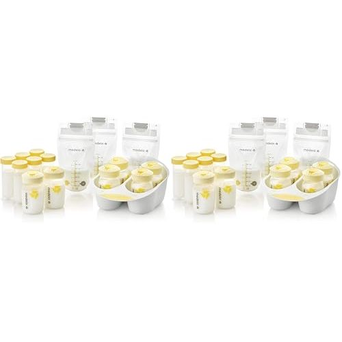 Medela Breast Milk Storage Solution Set, Breastfeeding Supplies & Containers, Breastmilk Organizer, Made Without BPA (Pack of 2)