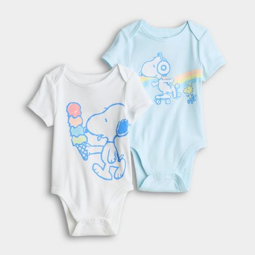 Baby Jumping Beans® Peanuts Snoopy 2-Pack Bodysuit Set