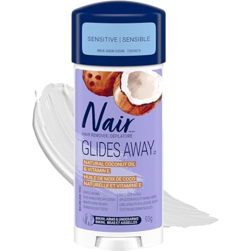 Nair Sensitive Formula Glide On Hair Removal Cream, 3.3 Oz