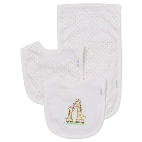 Giraffe Bib & Burp Set