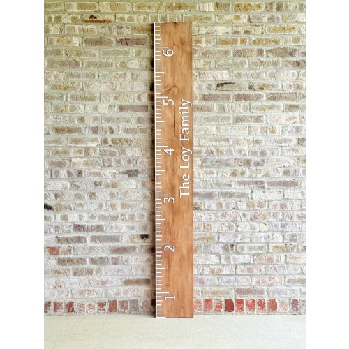 Family Growth Chart 3D Customizable Sign | Wooden Height Measurement Sign | Kids Height Ruler Sign | Children Measuring Stick Sign For Wall