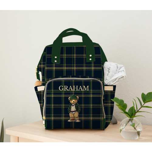 Polo Teddy Bear Diaper Bag Baby Backpack