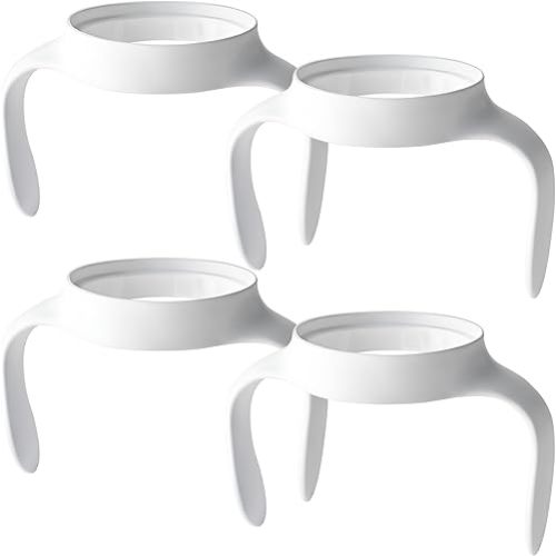 Baby Bottle Handles for MAM, Compatible Bottle Holder for MAM 5oz, 9oz & 11oz Bottles, Easy-Grip, Ergonomic, Slip-Resistant, BPA-Free, Durable, Helps Babies Transition to Independent Drinking, 4-Pack
