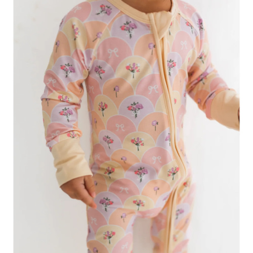 Savannah Floral Zipper Romper – In My Jammers