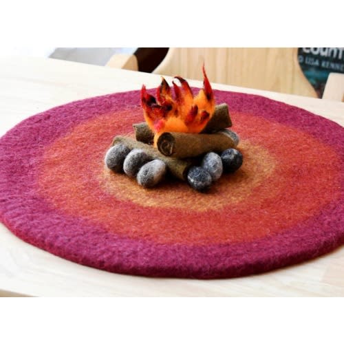 Handcrafted Campfire Play Mat Playscape - Wool Felt Craft | Wholesale & Retail