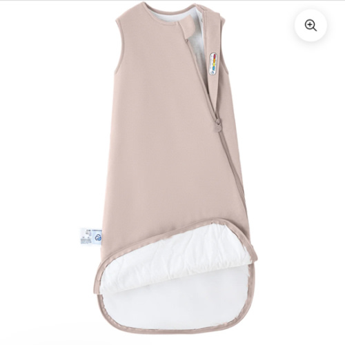 All Season Sleeveless Sleep Sack 1.0 TOG - Organic Cotton & Camel Wool - Dusty Pink
