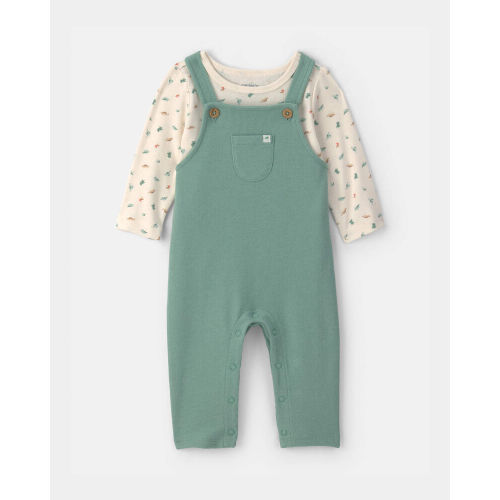 Baby 2-Piece Bear Long-Sleeve Overall Set - Brown | Carter’s Oshkosh Canada