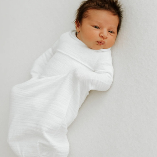 Bamboo Blend Beige Swaddle Sleep Sack – Swaddelini