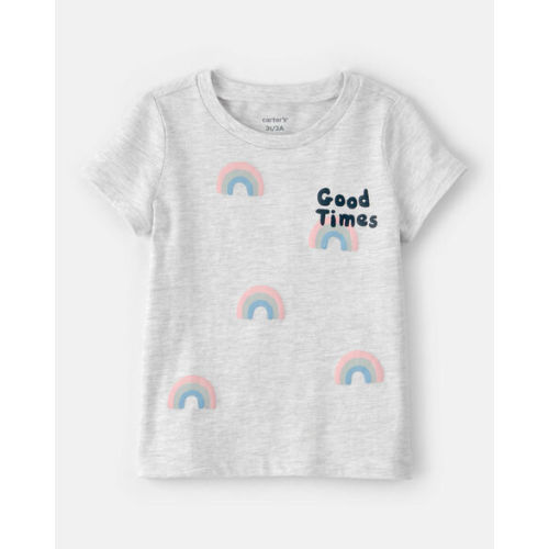 Toddler Girl 'Good Times' Short-Sleeve Graphic Tee - Grey - Carter's | Carter's