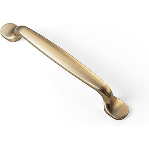 Goo-Ki 6 Pack Champagne Bronze 5" Center to Center Arch Cabinet Pulls Drawer Handles Zinc Alloy Modern Hardware for Kitchen and Bathroom Cupboard