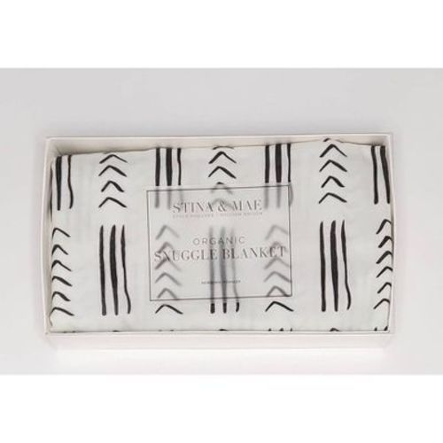 STINA & MAE Mudcloth Organic Cotton Baby Blanket - Snuggle