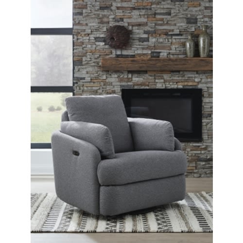 Alainmont Next-Gen Nuvella™ Performance Fabric Power Swivel Recliner