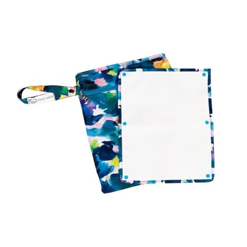 Amazon.com: Sarah Wells Pumparoo Wet/Dry Bag for Breast Pump Parts (Aquarelle) : Baby