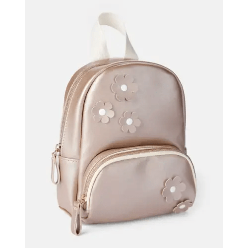 Girls Floral Mini Backpack - Metallic Rose Gold | Carter's